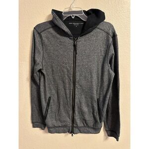 John Varvatos Star USA Gray Full Zip Hoodie Jacket Mens Small Casual